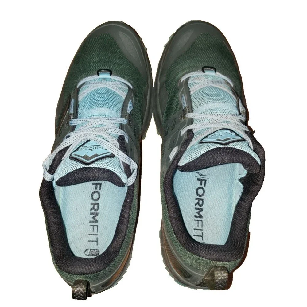 Saucony Peregrine 10 Women's Size 12 Trail Running Shoes Pine Marine